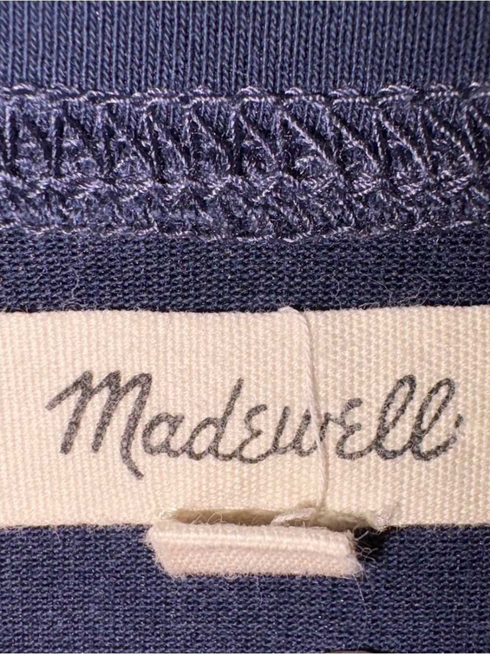 Madewell T-shirt Dress Navy Blue - Picture 3 of 3